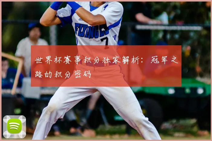 世界杯赛事积分独家解析：冠军之路的积分密码